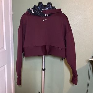 Nike cropped oversized hoodie
